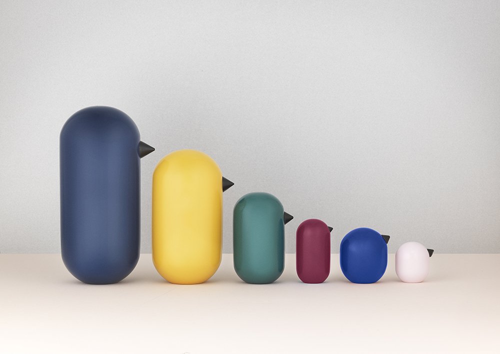 Normann Copenhagen Houten vogel Little Bird - Donkerblauw