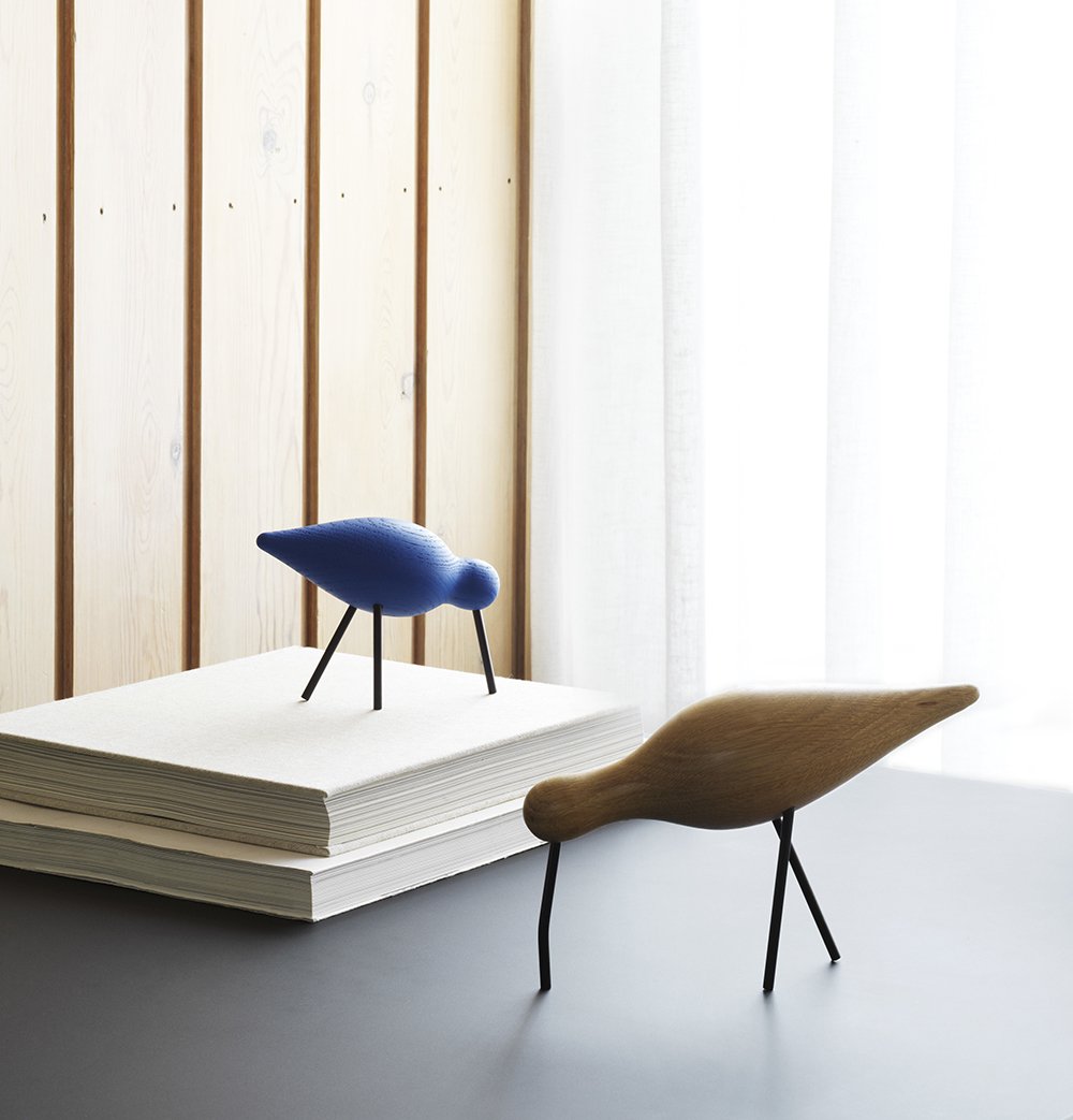Normann Copenhagen Houten vogel Shorebird - Blauw
