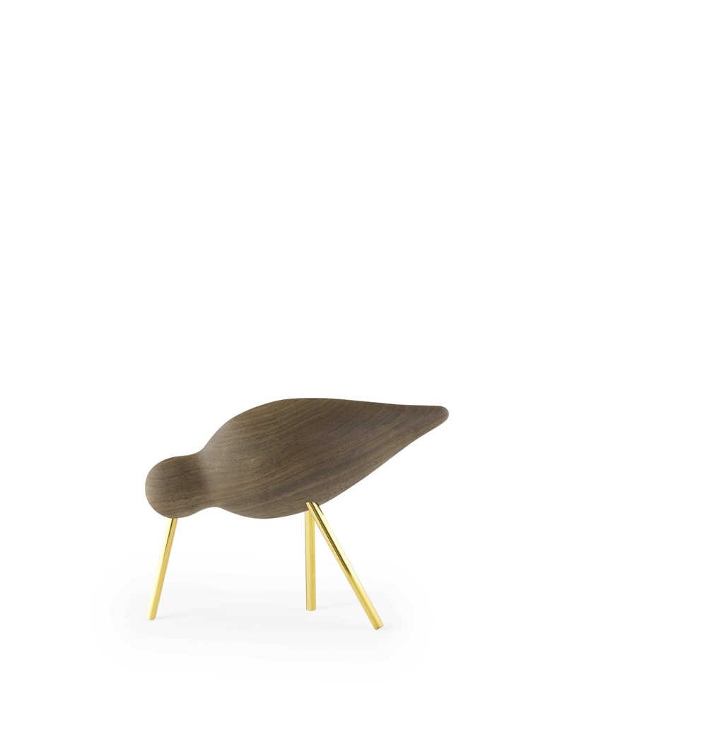 Normann Copenhagen Houten vogel Shorebird - Goudgeel