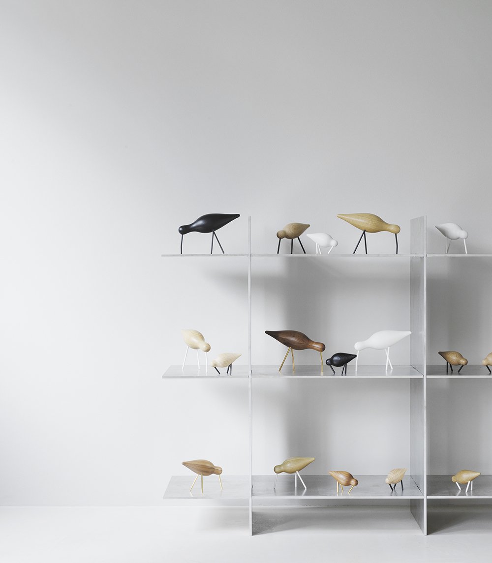 Normann Copenhagen Houten vogel Shorebird - Goudgeel
