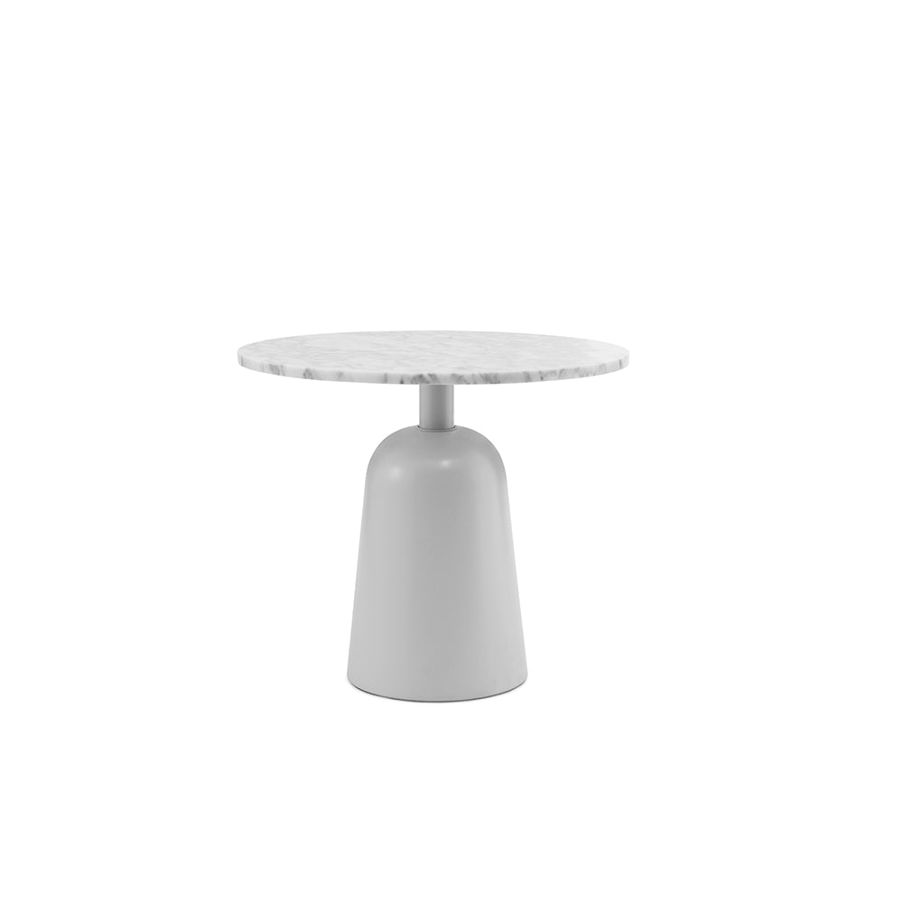 Normann Copenhagen Bijzettafel Turn Table Marble - Wit Verstelbaar