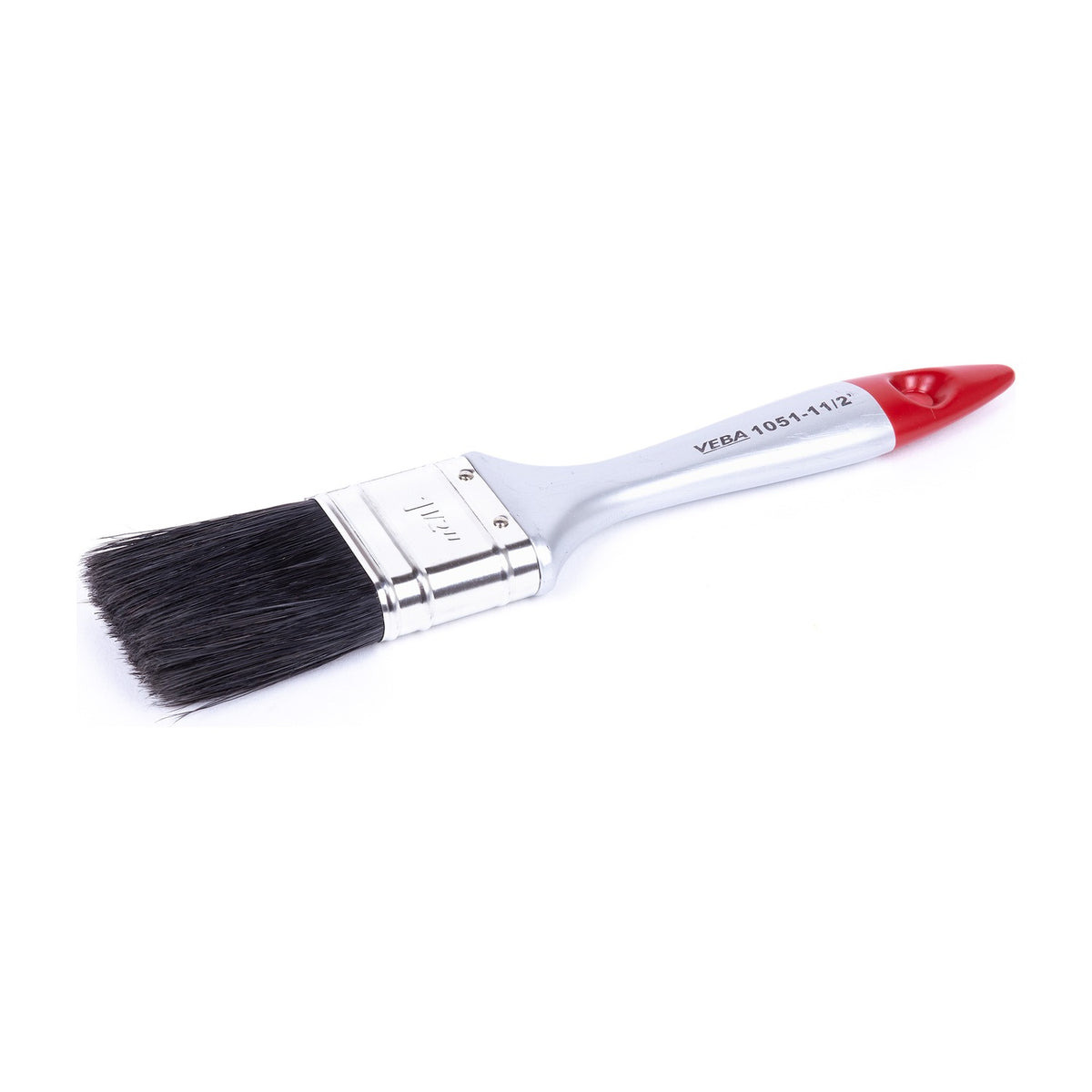 Platte Kwast Zilver 4 cm