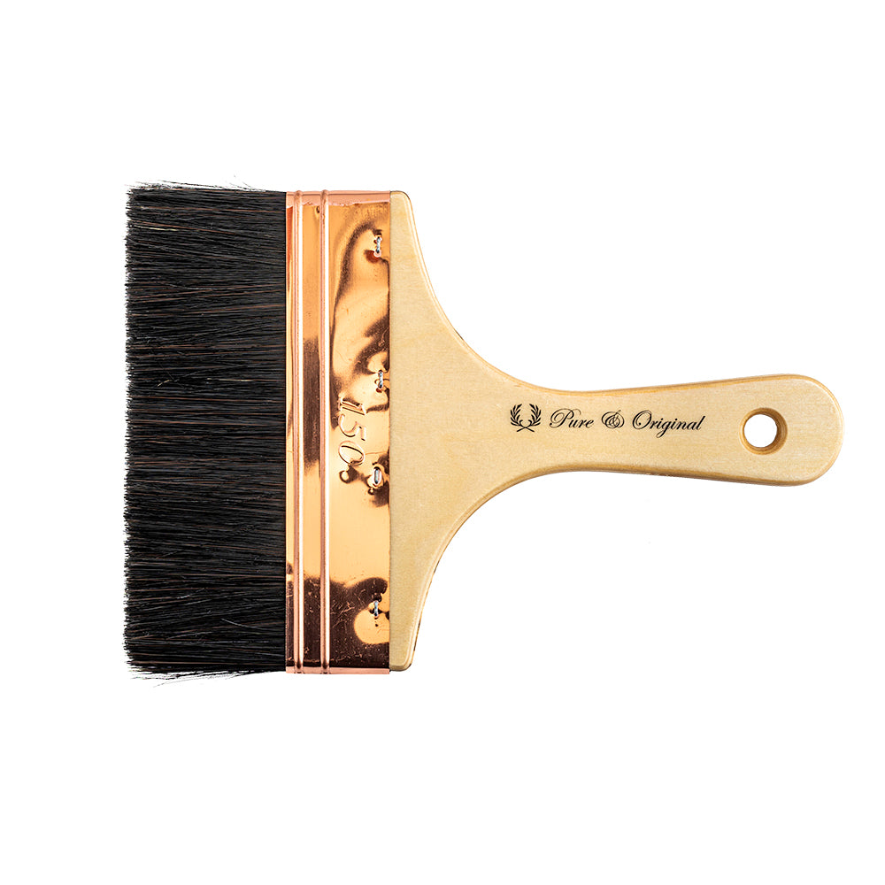 Pure & Original Dunne Platte Kwast 15 cm - Spalter voor muurverf