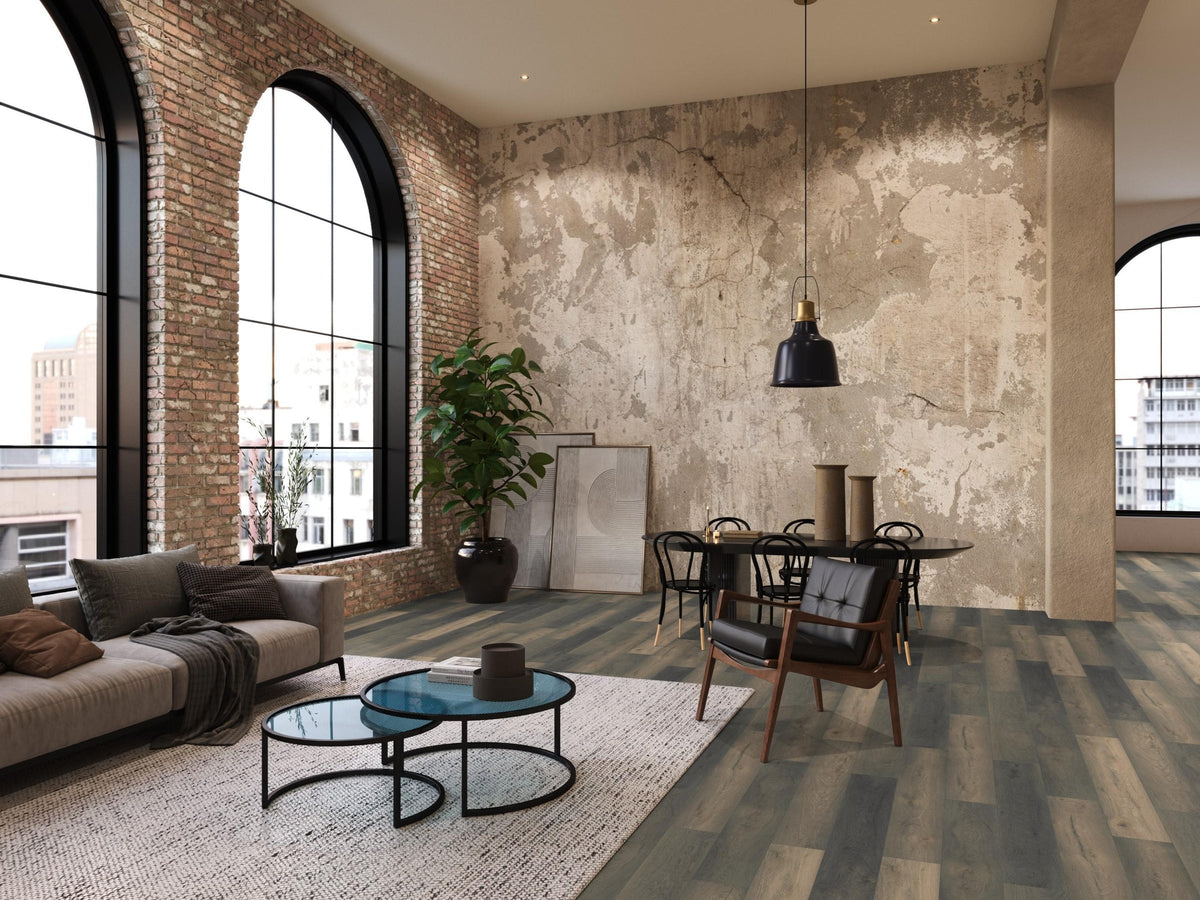 Ambiant Saksen Titan Eiken - Laminaat Stroken - sfeerfoto 6 van de laminaat in een interieur