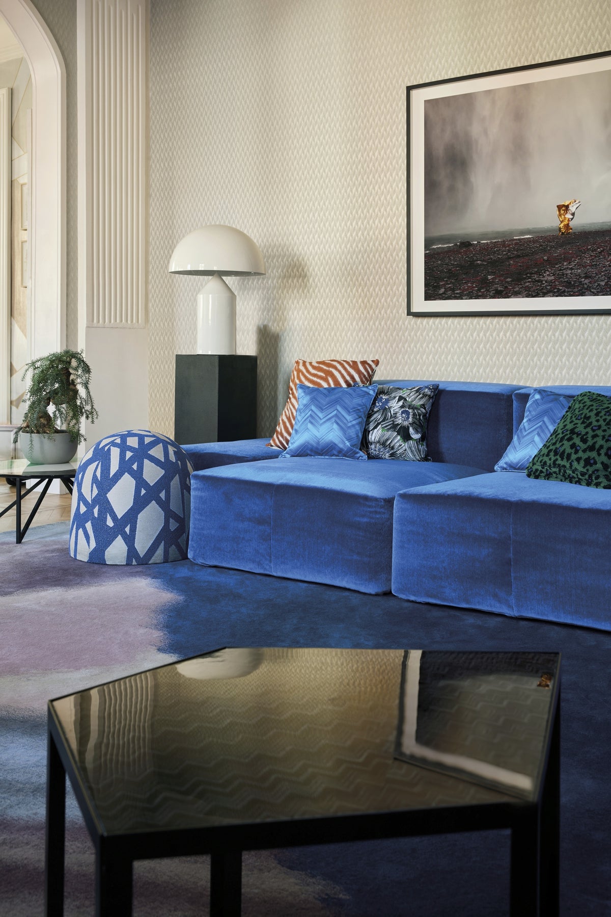 Arte Missoni Home 05 Sestriere 10552 behang in interieur