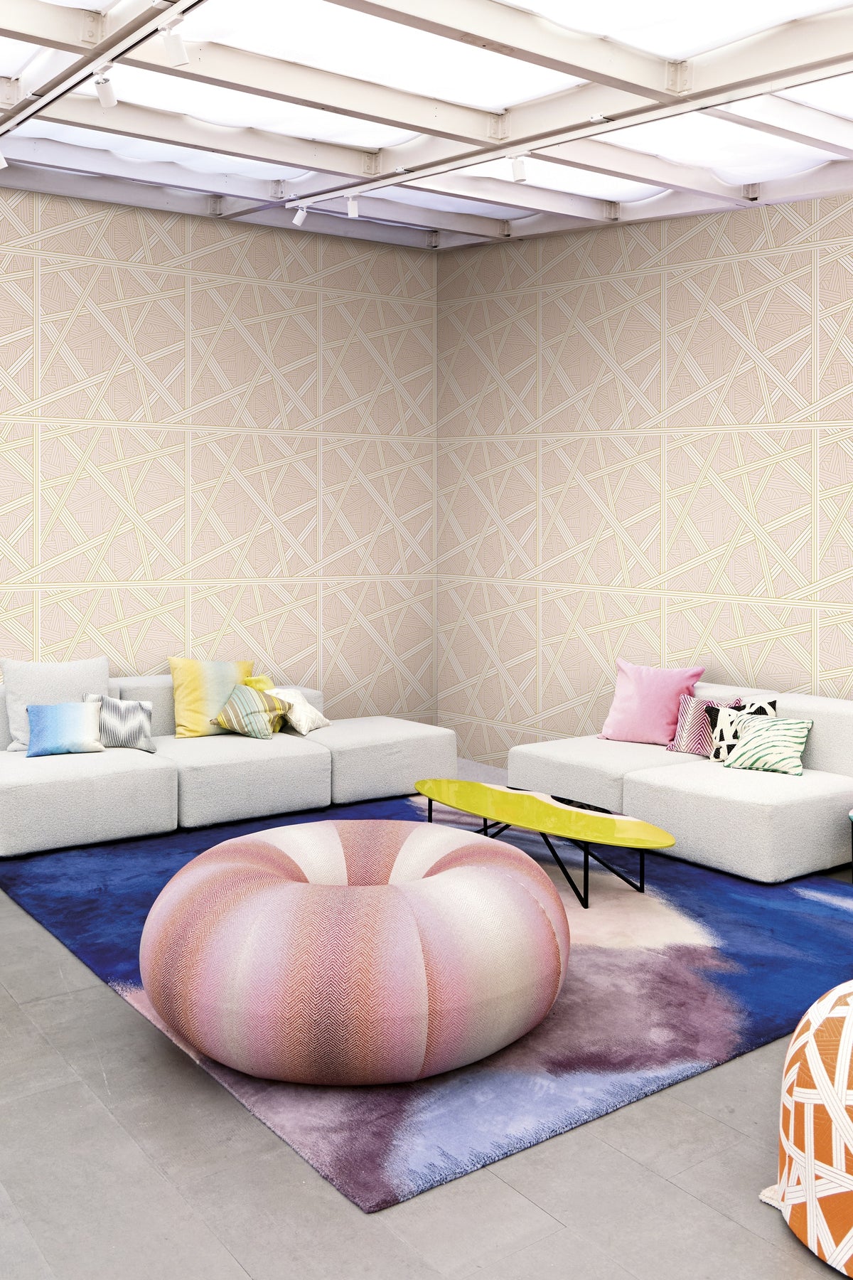 Arte Missoni Home 05 Nastri 10562 behang in interieur