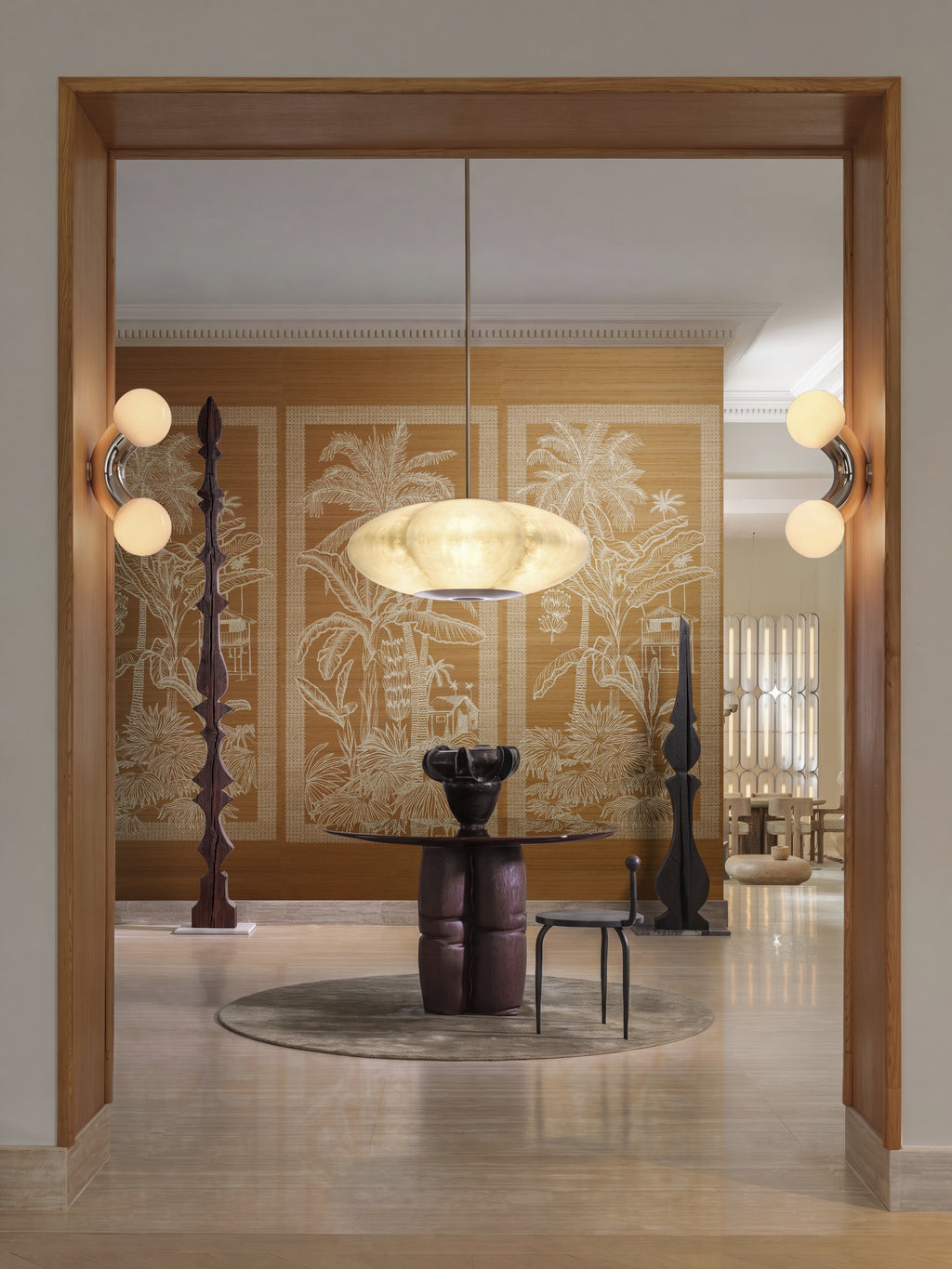 Arte Mysuru Nilaya 35451 Desert Sun fotobehang in interieur