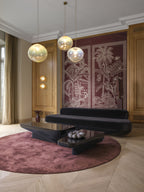 Arte Mysuru Nilaya 35453 Bordeaux fotobehang in interieur