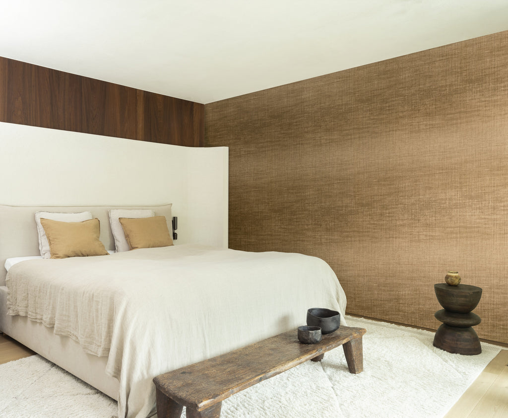 Arte Ombré Fade 32300 Caramel behang in interieur