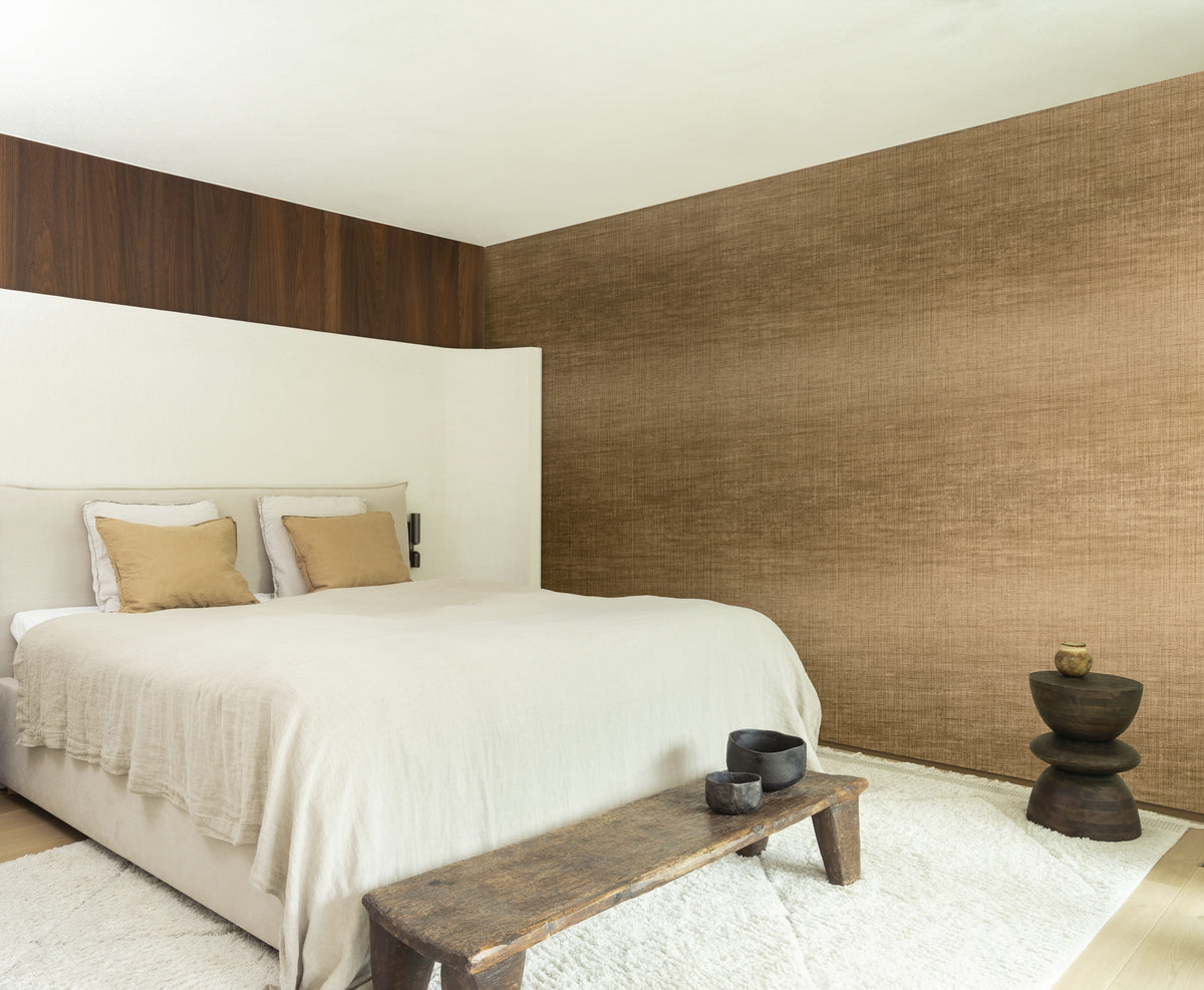 Arte Ombré Fade 32300 Caramel behang in interieur