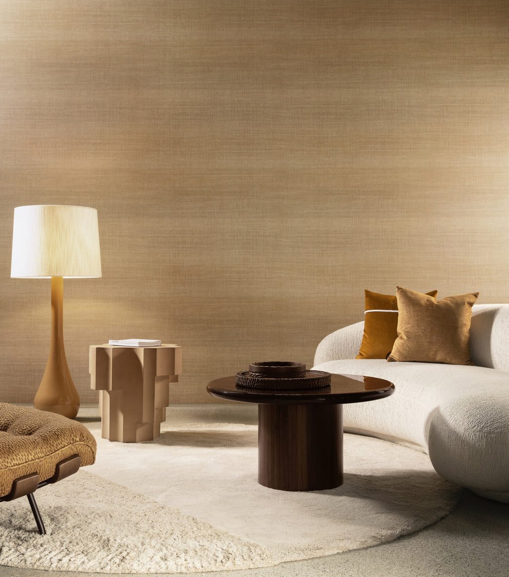 Arte Ombré Rise 32324 Cognac behang in interieur