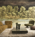 Arte Ombré Riva 32361 Sepia River fotobehang in interieur