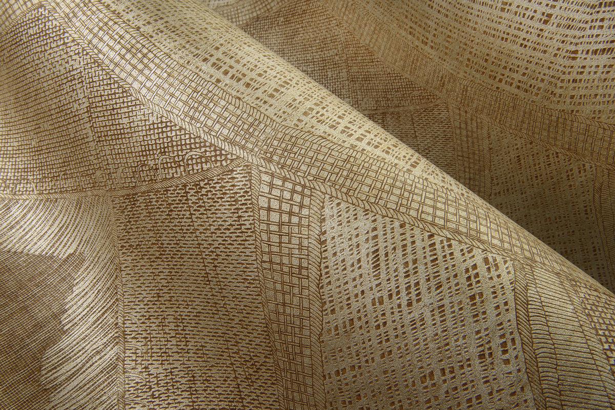 Arte Senah Mestiza 55133 Deep Gold behang detail