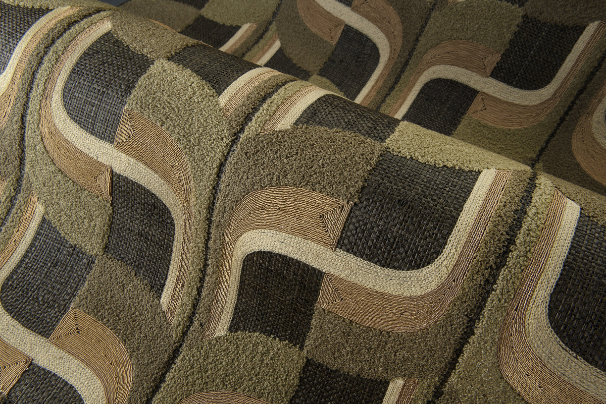 Arte Senah Filara 55150 Mossy Loom behang detail