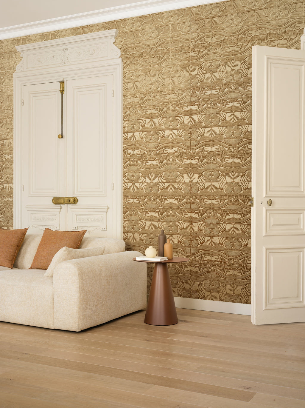 Arte Senah Lumera 55160 Gold behang in interieur