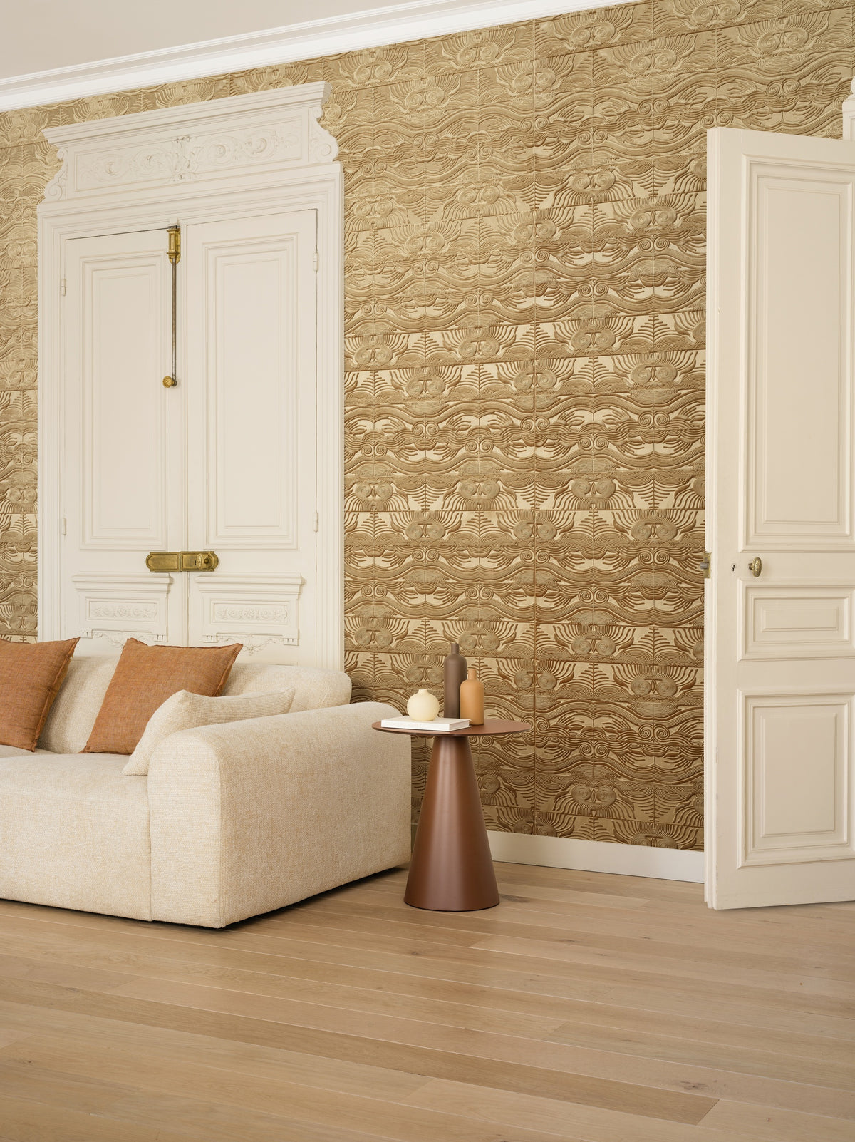 Arte Senah Lumera 55160 Gold behang in interieur