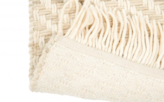 Brink & Campman Atelier Twill Oyster vloerkleed achterkant