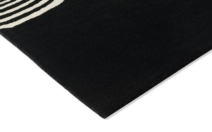 Brink & Campman Decor Flow Caviar vloerkleed close-up van de structuur