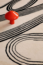 Brink & Campman Decor Flow Soft Sand vloerkleed in een interieur