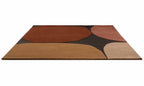 Brink & Campman Decor Plateau Terra vloerkleed schuin van boven