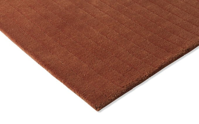 Brink & Campman Decor Rhythm Tangerine vloerkleed close-up van de structuur