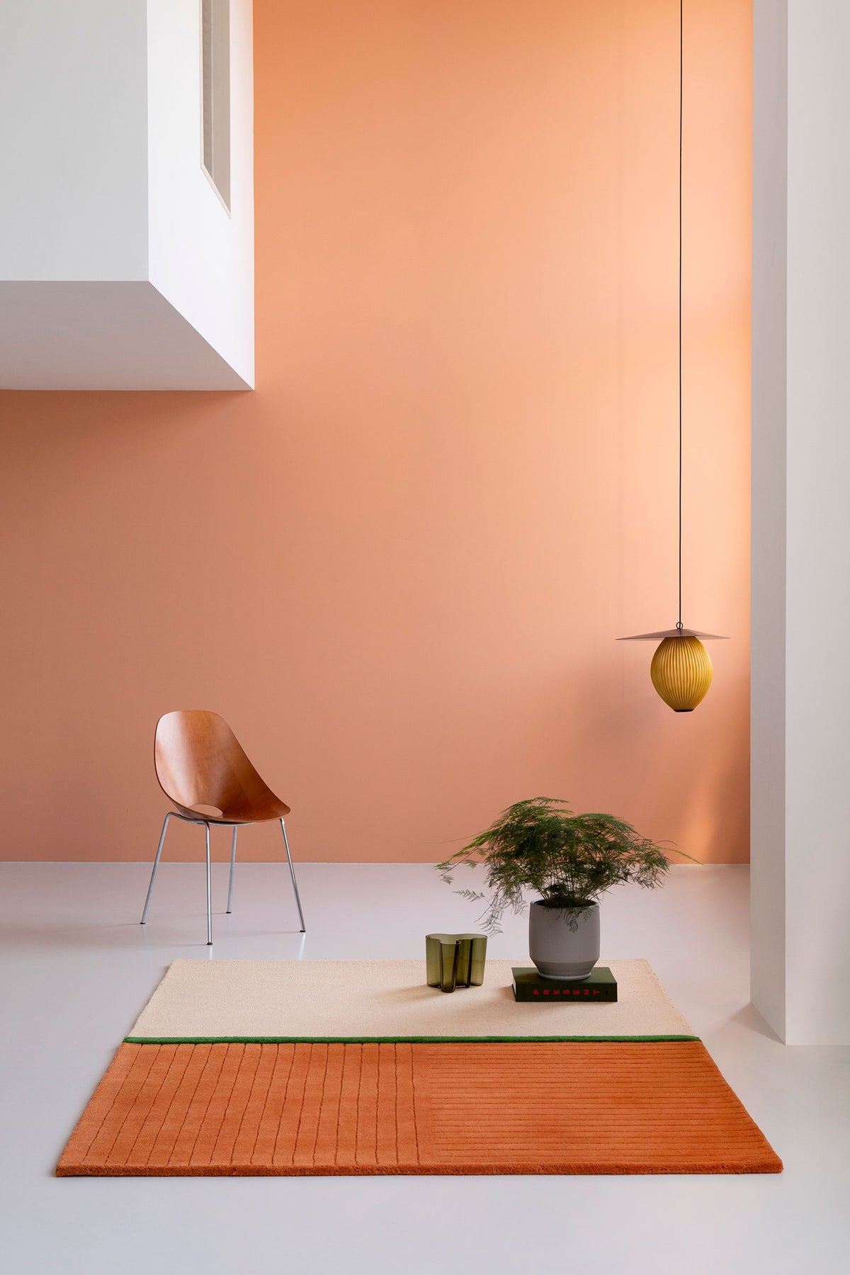 Brink & Campman Decor Rhythm Tangerine vloerkleed in een interieur