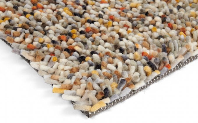 Brink & Campman Dots Calendula vloerkleed hoek en rand