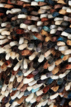 Brink & Campman Dots Soil vloerkleed close-up van de structuur