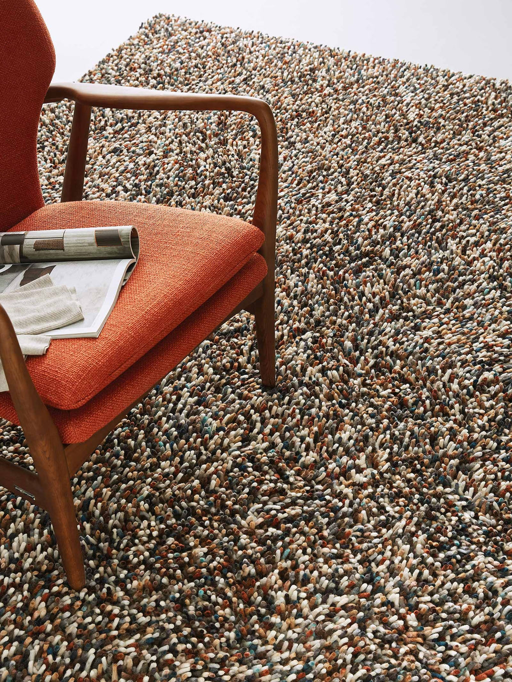 Brink & Campman Dots Soil vloerkleed in een interieur