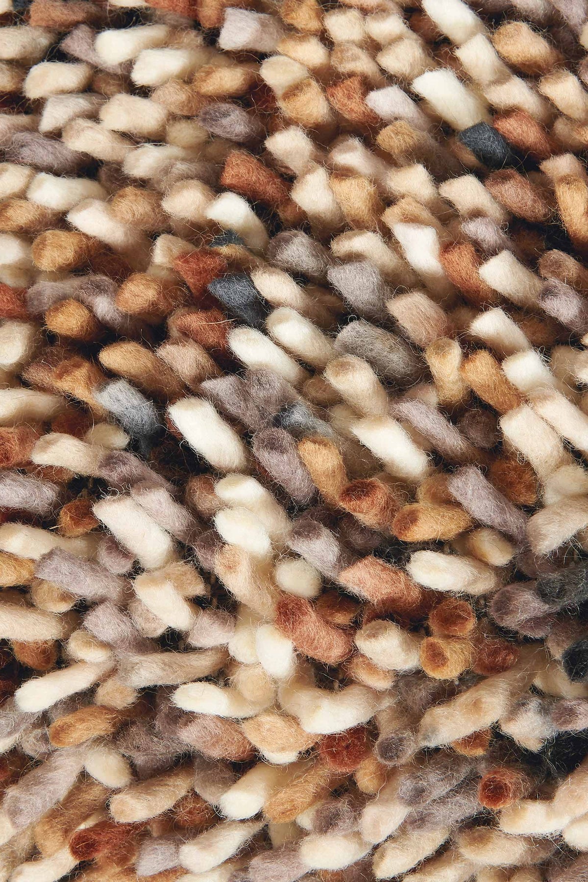 Brink & Campman Dots Natural vloerkleed close-up van de structuur
