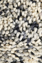 Brink & Campman Dots Frost vloerkleed close-up van de structuur