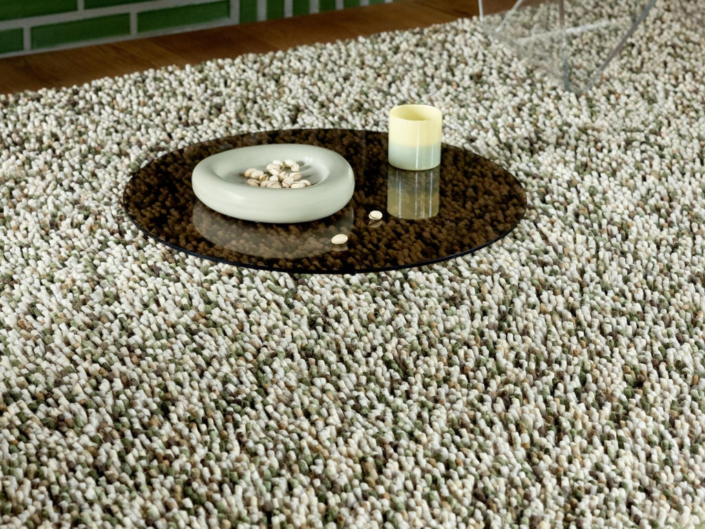 Brink & Campman Dots Moss vloerkleed in een interieur