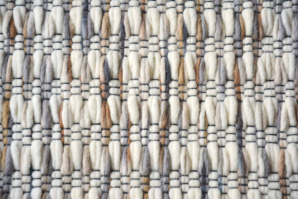 Brink & Campman Grain Light Natural vloerkleed close-up van de structuur