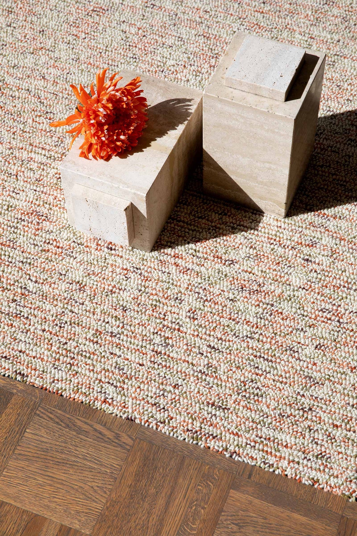 Brink & Campman Jazz Dense Pumpkin vloerkleed in een interieur