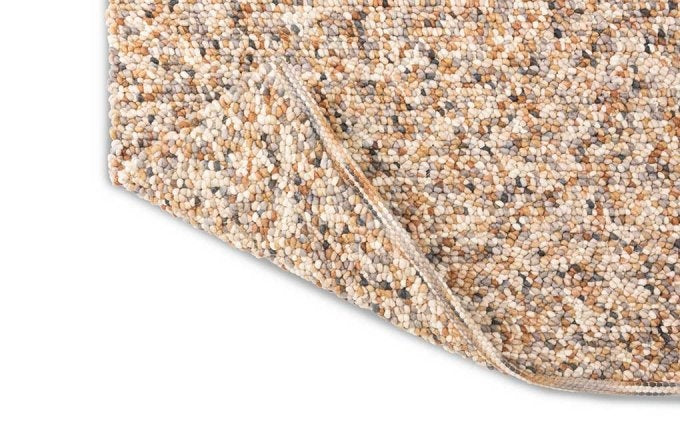 Brink & Campman Pebble Natural vloerkleed close-up van de structuur