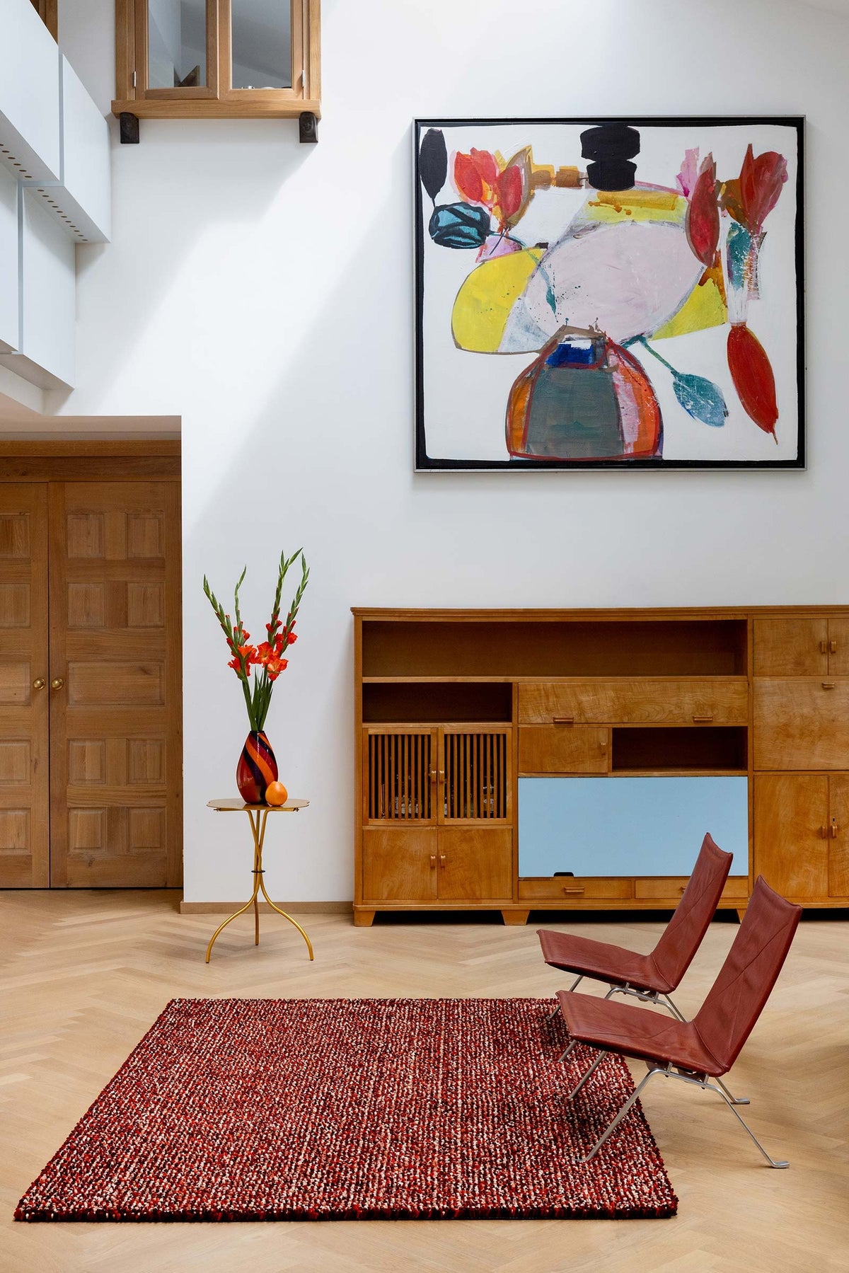 Brink & Campman Pop Art Tomato vloerkleed in een interieur