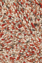 Brink & Campman Pop Art Coral vloerkleed close-up van de structuur