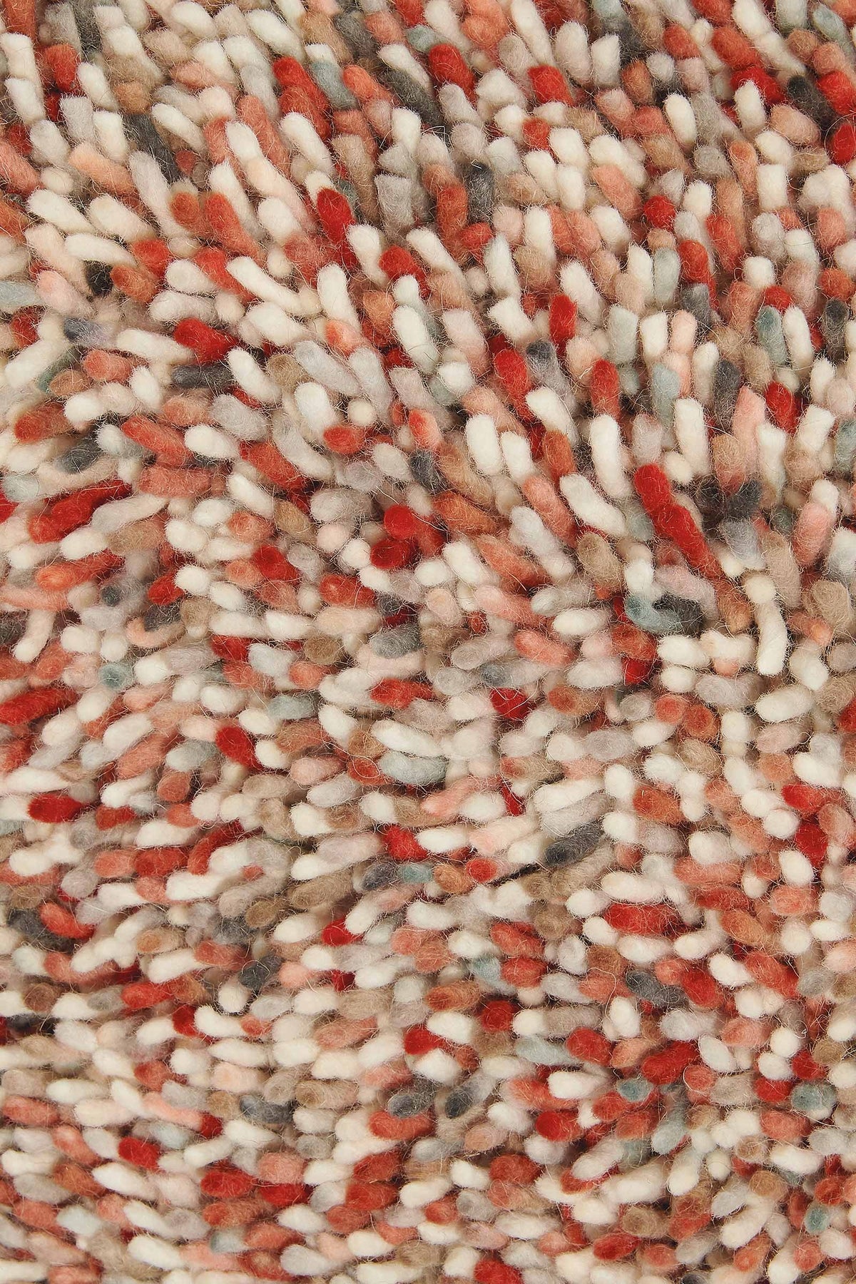 Brink & Campman Pop Art Coral vloerkleed close-up van de structuur
