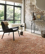 Brink & Campman Pop Art Coral vloerkleed in een interieur