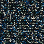 Brink & Campman Pop Art True Blue vloerkleed close-up van de structuur