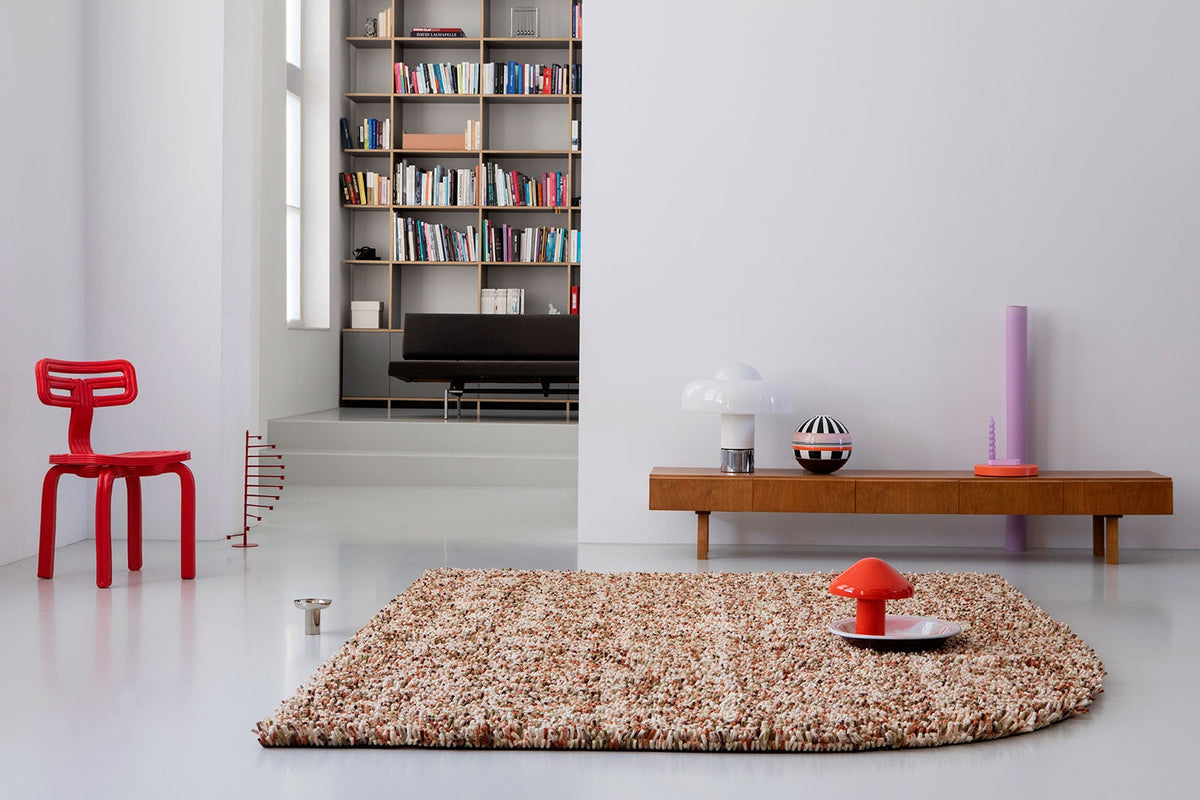Brink & Campman Rocks Pumpkin vloerkleed in een interieur