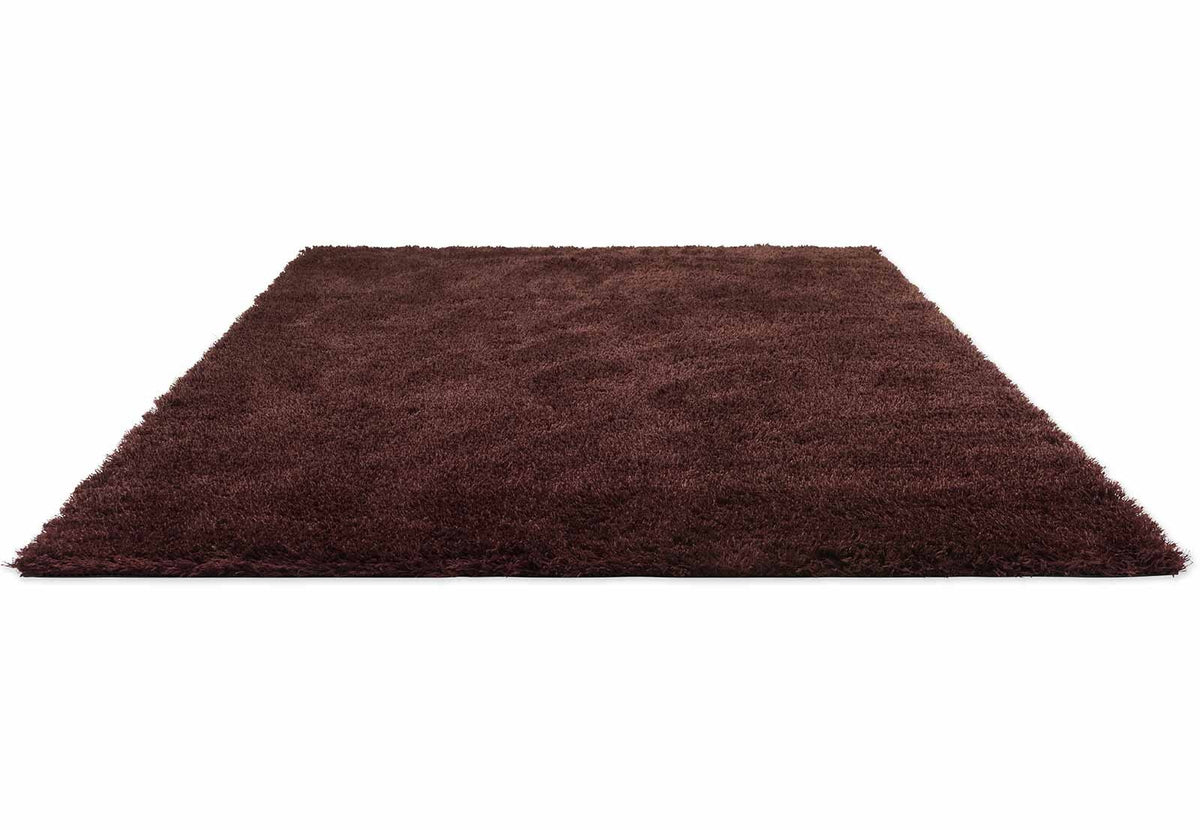 Brink & Campman Shade High Plum/Fig vloerkleed schuin van boven