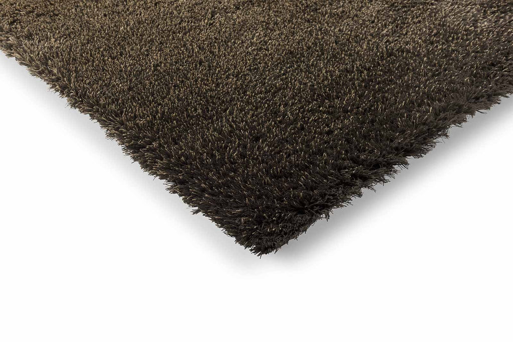 Brink & Campman Shade High Beige/Dark Chocolate vloerkleed hoek en rand