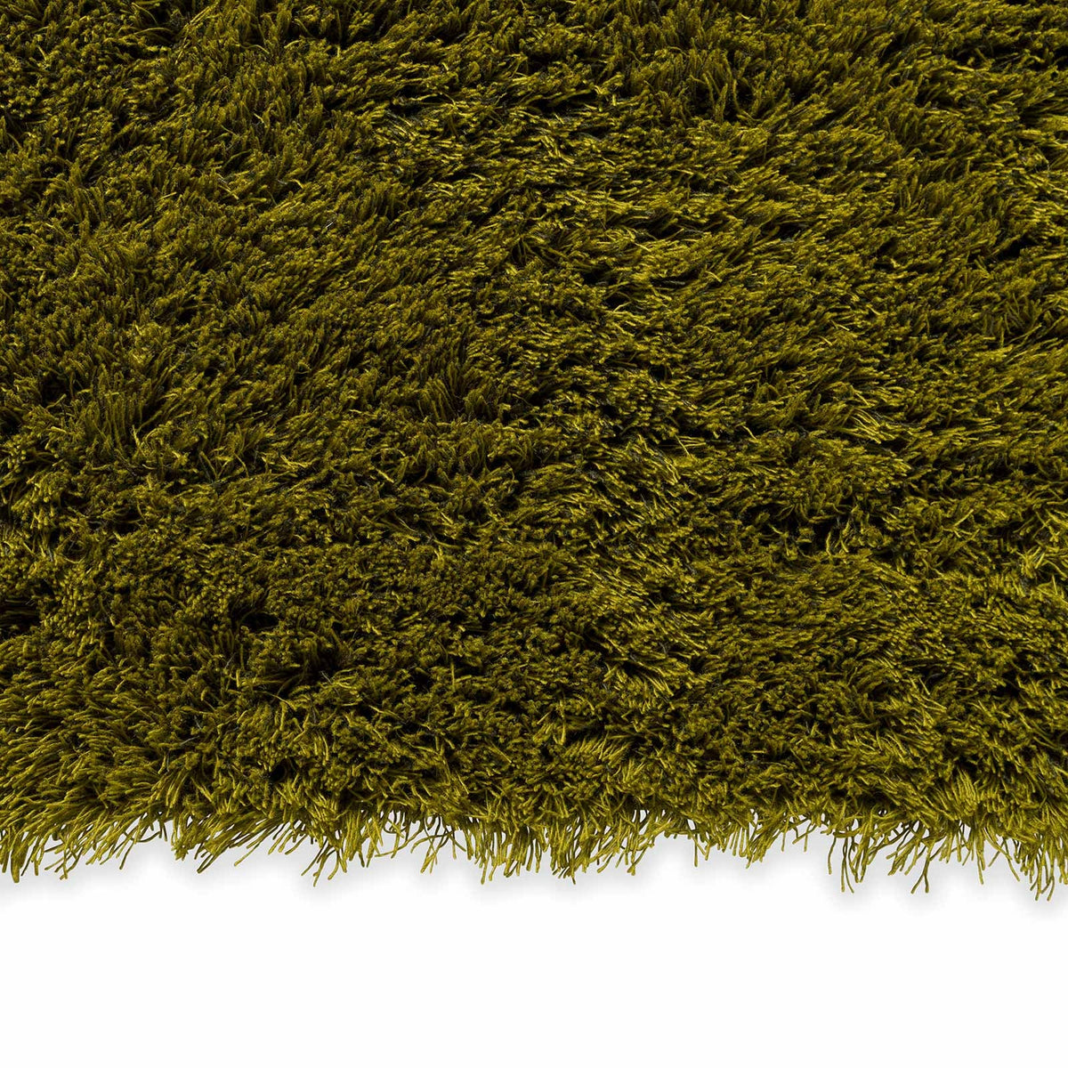 Brink & Campman Shade High Olive/Deep Forest vloerkleed close-up van de structuur