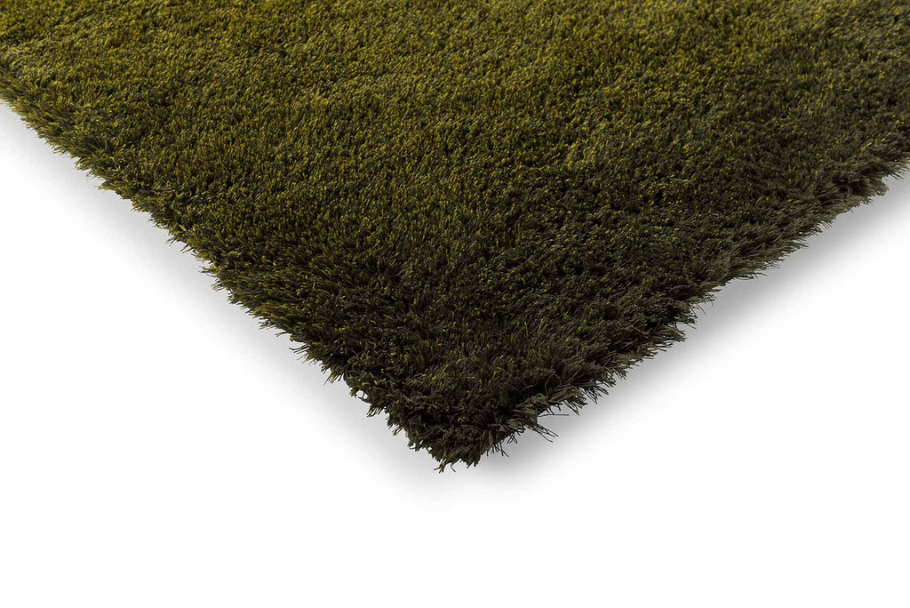 Brink & Campman Shade High Olive/Deep Forest vloerkleed hoek en rand