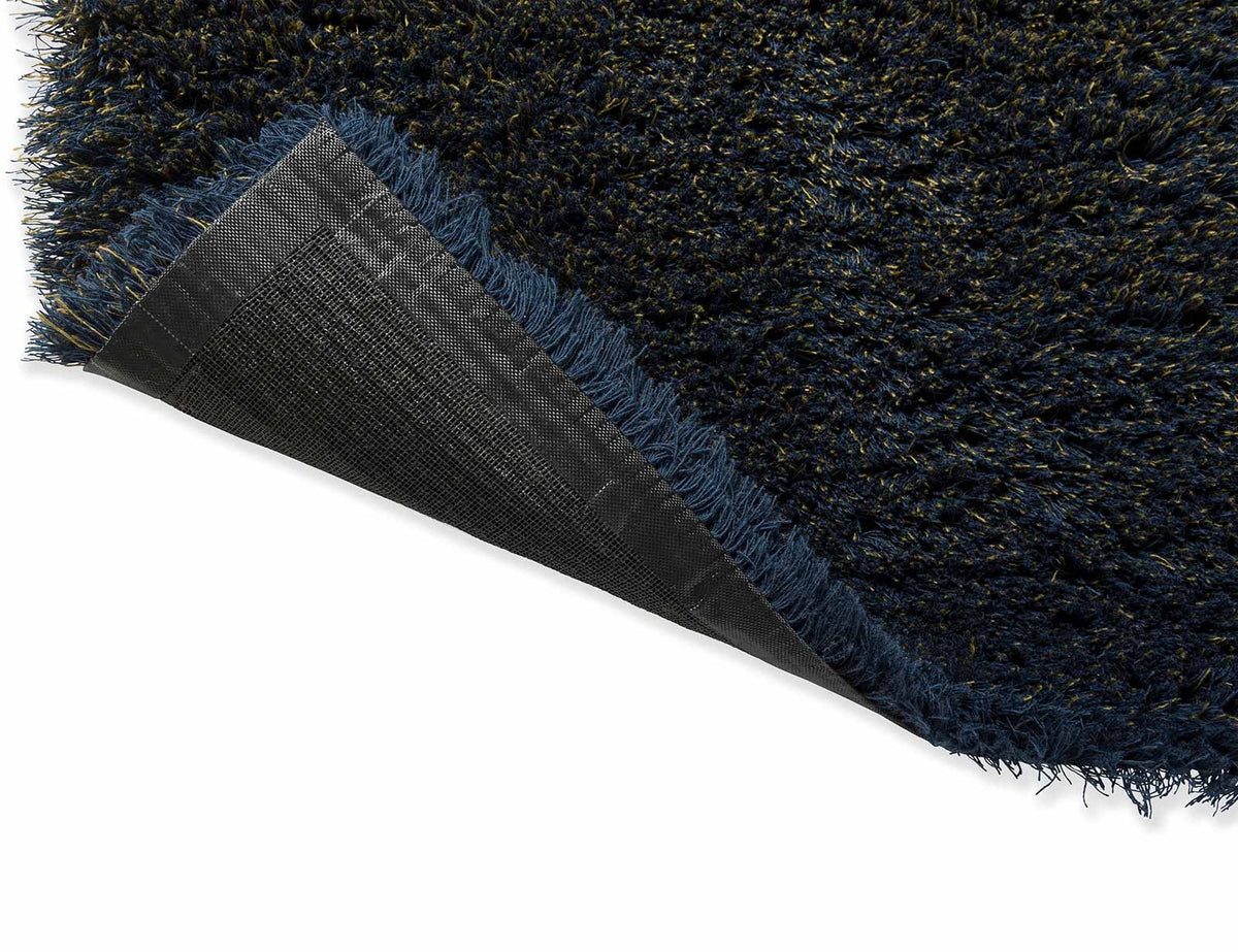 Brink & Campman Shade High Brass/Indigo vloerkleed achterkant