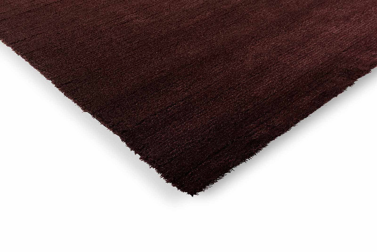 Brink & Campman Shade Low Plum/Fig vloerkleed hoek en rand