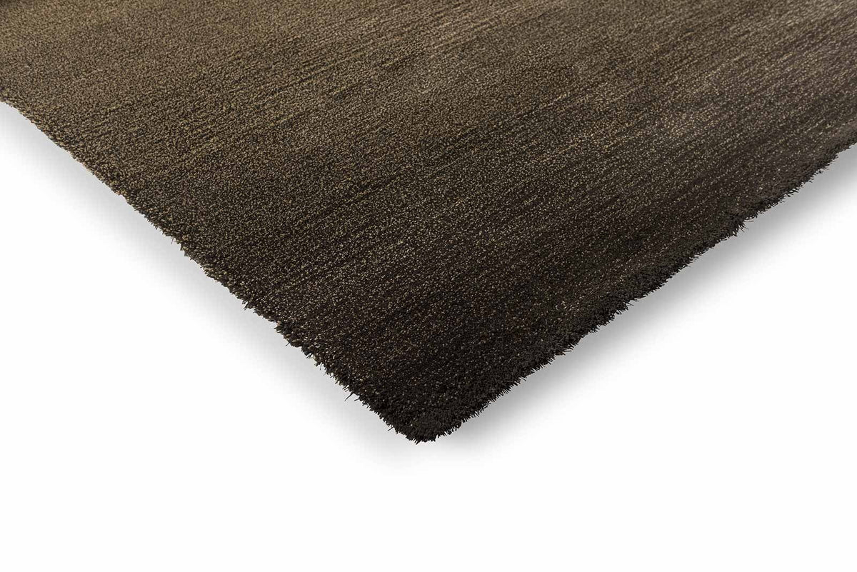 Brink & Campman Shade Low Beige/Dark Chocolate vloerkleed hoek en rand