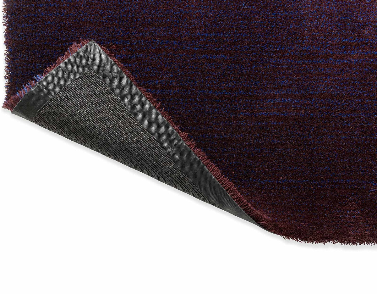 Brink & Campman Shade Low Electric Blue/Aubergine vloerkleed achterkant