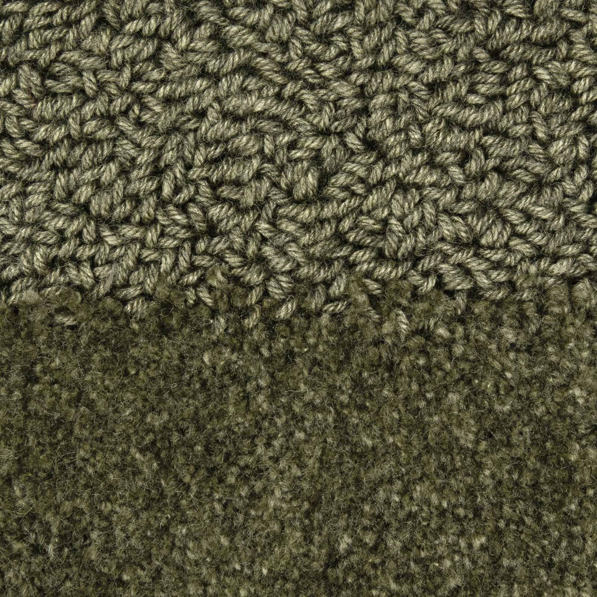 Brink & Campman Twinset Urban Olive vloerkleed close-up van de structuur